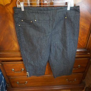 Ruby Rd. Petite Dark Jeans With Gold Studs